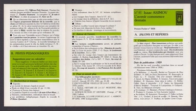 PRESSES POCKET FLYER ANALYTIQUE N°45 . ISAAC ASIMOV . 1980' . SF . ( ZZ70 ) - Photo 1/2