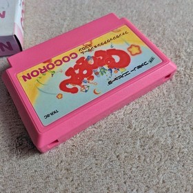 COCORON Famicom Action Game Cartridge Pink Case Manual Used
