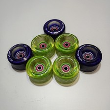 Ruedas de patín sobre ruedas Moxi 65 mm 78a, 3 púrpura 4 verde exterior interior patinaje cuádruple