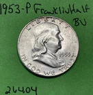 1953-P Franklin Half Dollar 50c BU Brilliant Uncirculated Nicely Toned