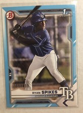 2021 Bowman Draft Ryan Spikes 1st Blue Paper #BD-63 #d 351/499