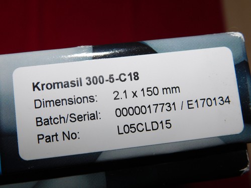 Kromasil C18 5um, 300Å, 2,1x150 mm LC-Säule; L05CLD15 - Bild 2 von 5