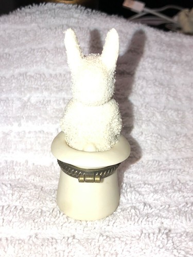 Department 56 Snow Baby "Abracadabra!" Bisque Porcelain Hinged Trinket Box - Picture 3 of 7