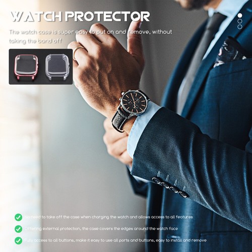 2 Pcs Watch Case Protector Protective Cover - 第 3/12 張圖片
