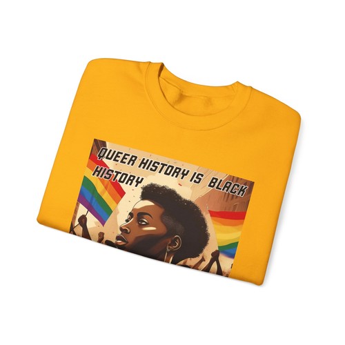 Queer History Is Black History Sweatshirt - Pride Sweatshirt - Picture 4 of 21