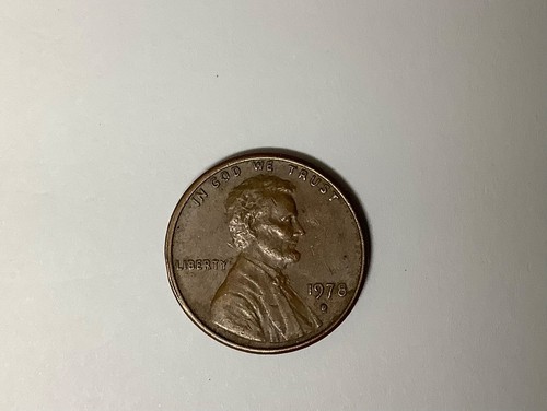 1978 D PENNY Denver Mint Rare Filled Mint Mark Error - Picture 7 of 9