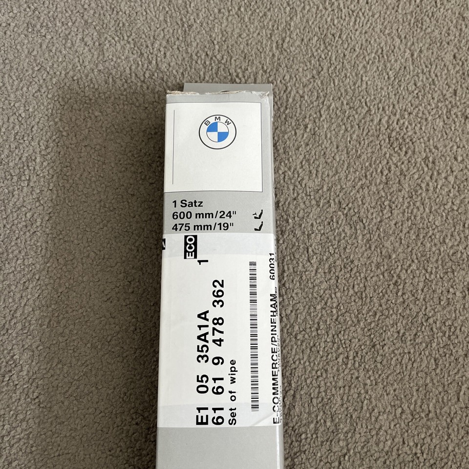 GENUINE BMW 3 SERIES G20 G21 FRONT WIPER BLADE SET P/N 61619478362 eBay