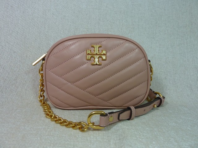 Tory Burch Kira Chevron Small Camera Bag Pink Moon/rolled Brass 60227 for  sale online | eBay