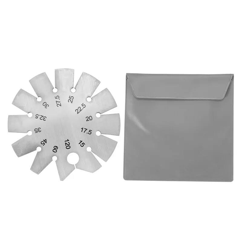 1X Bevel Gauge Angle Gauge Round Shape Angle Blade Angle Gauge 15 120 for