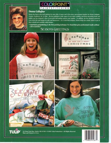 Colorpoint Paintstitching Jahreszeiten Grüße Weihnachten Design Stoffmalerei - Bild 2 von 2