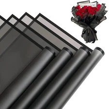 20 Sheets Flower Wrapping Paper Waterproof Floral Bouquet Wrapping Paper Fres...