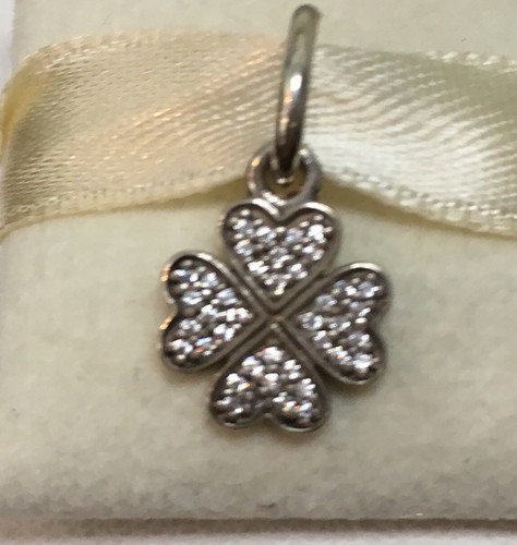 New Genuine Pandora Dangle Symbol Of Lucky In Love Cubic Zirconia 791309CZ - Picture 2 of 3