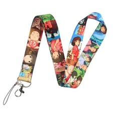 Spirited Away Animated Series Characters Multicolored ID Badge Holder Lanyard