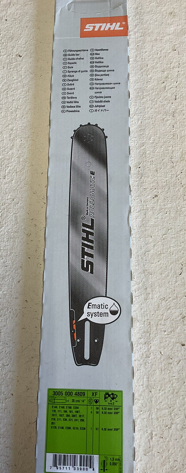  STIHL 3005 000 4809 Rollomatic E Chain Saw Bar, 14