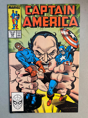 Captain America 338, VF/NM 9.0, Marvel 1987, Ron Frenz, Serpent