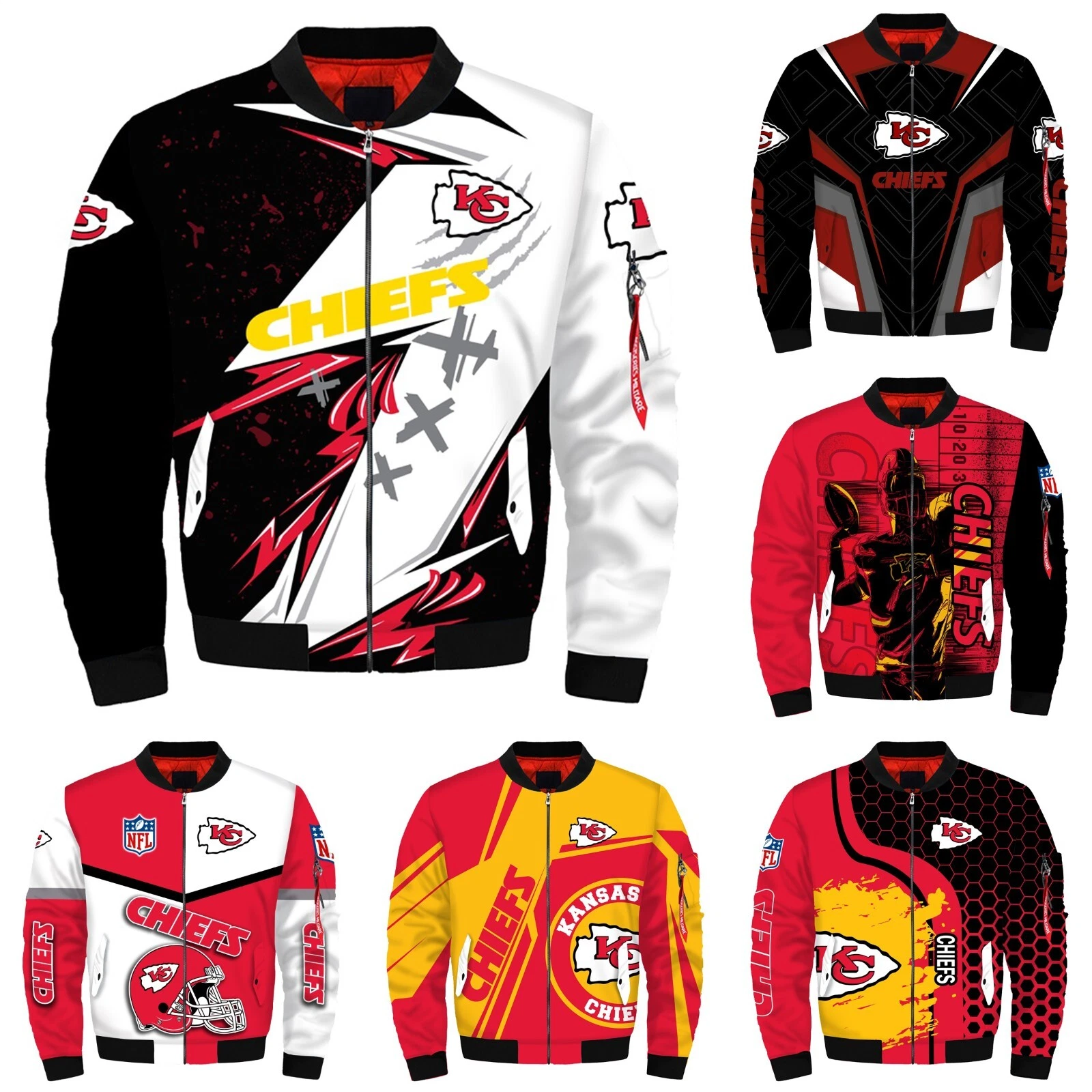 Kansas City Chiefs Men's Flight Bomber Jacket