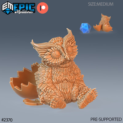 Owlbear Baby B | Epic Miniatures | RPG Wargaming 3D Printed Miniature