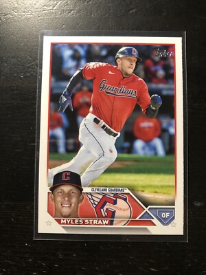 2023 Topps Series 2 Myles Straw Advanced Stats /300 Cleveland Guardians #474 PWE