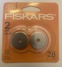 Fiskars 28mm 2 Pack Rotary Blade Replacement Blades