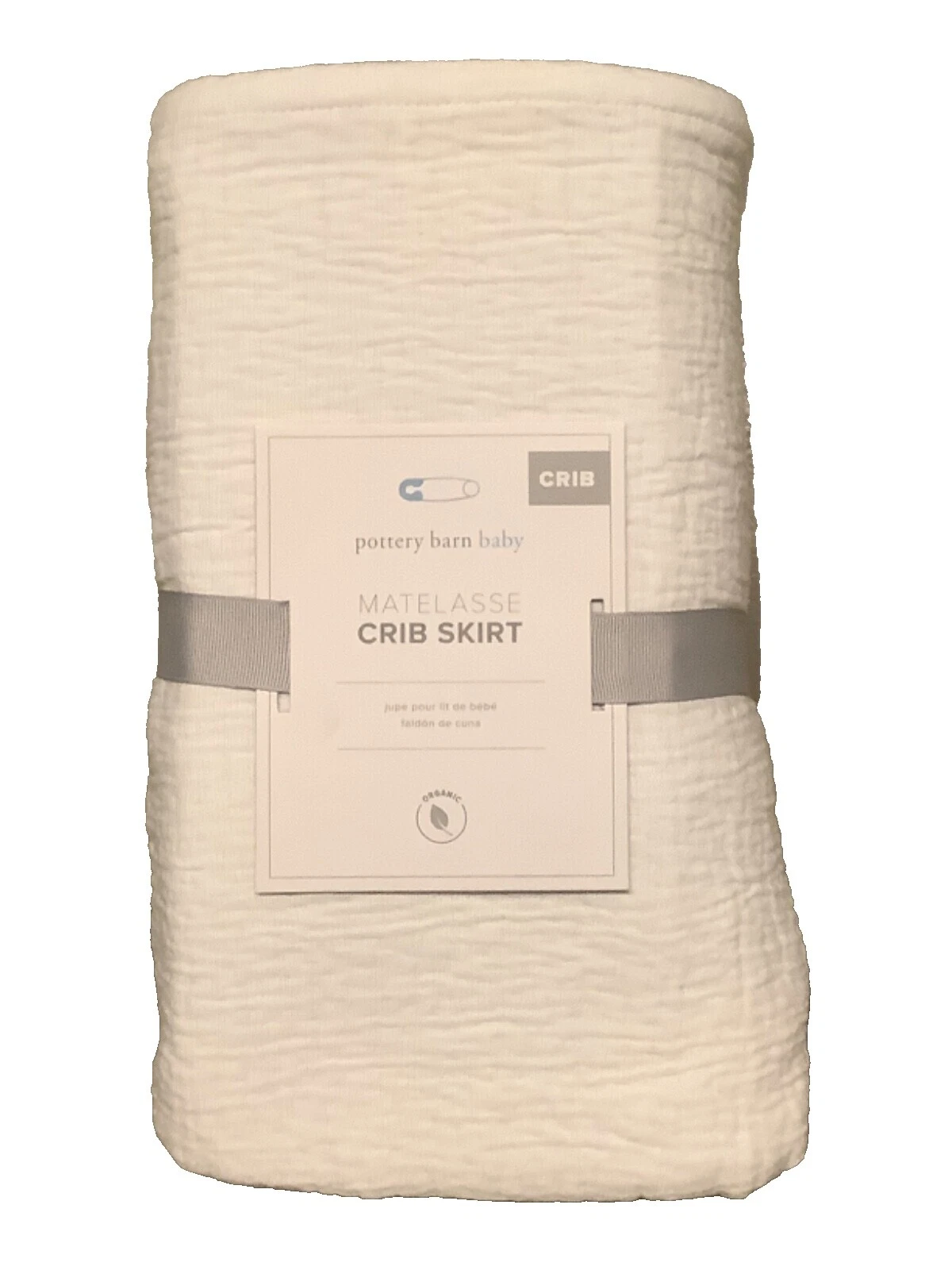 Cuna Pottery Barn Kids faldas de cuna y volantes de Polvo