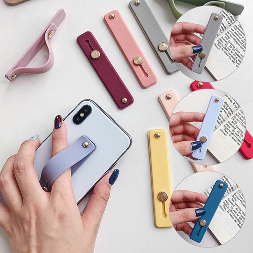 Finger Grip Elastic Strap Phone Holder Rings Stand For Mobile Phone Tablet -2pcs - Photo 2 sur 27