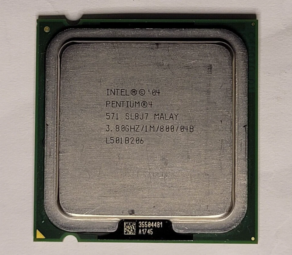 Intel Pentium 4 571 HT 3.8GHz SL8J7 SL7P2 1MB 800MHz E0 LGA775 775 Dell 570 - Image 2 of 4