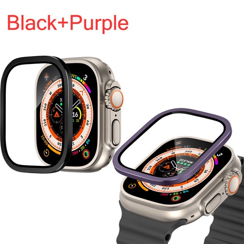 1/2PCS Metal Screen Protector Case Tempered Glass For Apple Watch Ultra 49mm - Zdjęcie 33 z 47