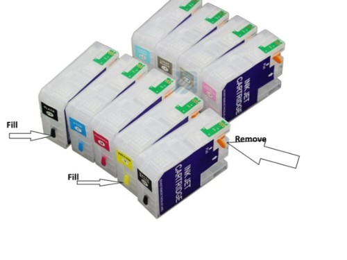 Empty w single use chip cartridge FOR WIDE FORMAT PRINTERS 80ml T 850 for P800