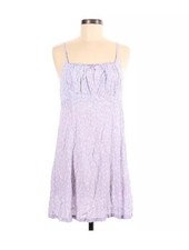 Wild Fable Lilac Floral Print Adjustable Strap Smocked Back Mini Summer Dress 1x