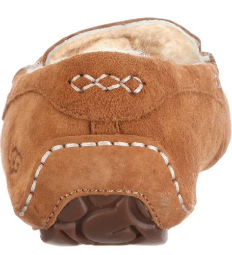 UGG Ansley Chestnut Suede Moccasins Size 7 NEW Slippers Womens 3312 - Picture 3 of 7