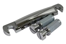 GOTOH GE101A Aluminum Tailpiece w/ Metric studs for import guitars Chrome