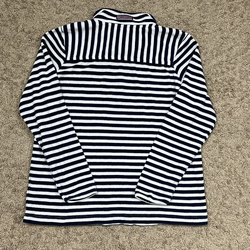 Vineyard Vines gestreiftes Frottee Relaxed Shep Shirt Damen Gr. Small blau weiß - Bild 4 von 8