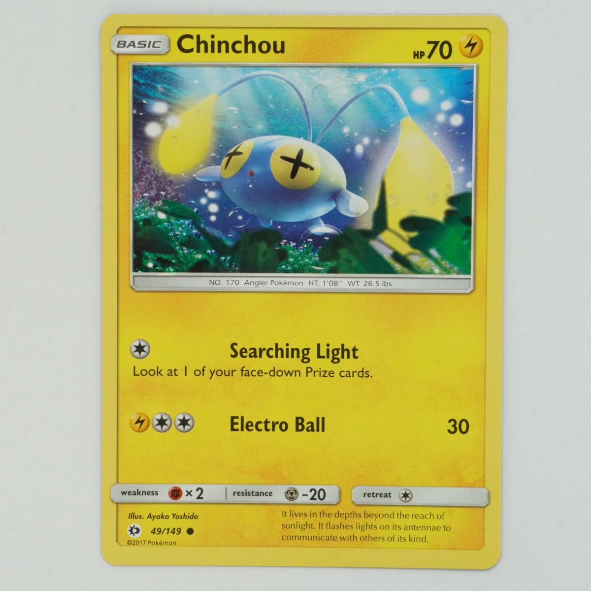 Chinchou 49/149 Common Sun & Moon Pokemon Card | eBay