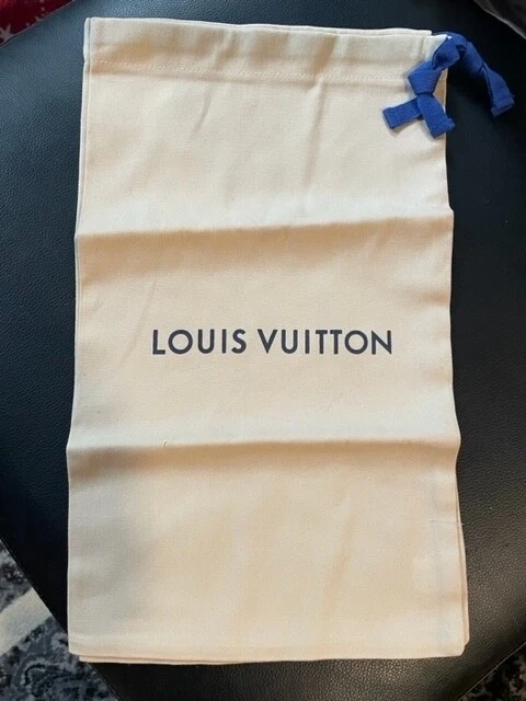 A SINGLE (1) Louis Vuitton Shoe DUST BAG 15.5 inches by 9 inches