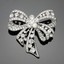 EMEGCY Crystal Flower Brooch Pin - Rhinestone & Zirconia, Silver Plated, For Hats, Bags & Clothing - View #14