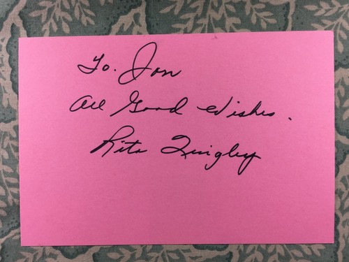 Rita Quigley - Susan and God - Women in Bondage - Riot Squad - Autogramm 1972 - Bild 1 von 2