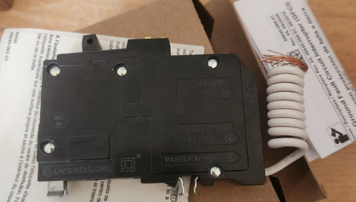 Schneider Square D QO115GFI 15amp 1 pole 120vac GFCI Circuit Breaker - Picture 3 of 4