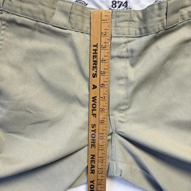 Pantalones Dickies Hombres 34 x 29 Tostado 874 Ajuste Original Trabajo Recto Patín Ropa de Trabajo Foto 4 de 4