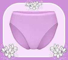 M L XXL Light Lilac Purple Cotton Victorias Secret High-Leg Waist Brief Pantie