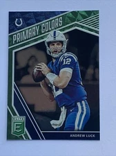 2019 Panini Donruss Elite Andrew Luck Primary Colors Green #PC-9 IND Colts