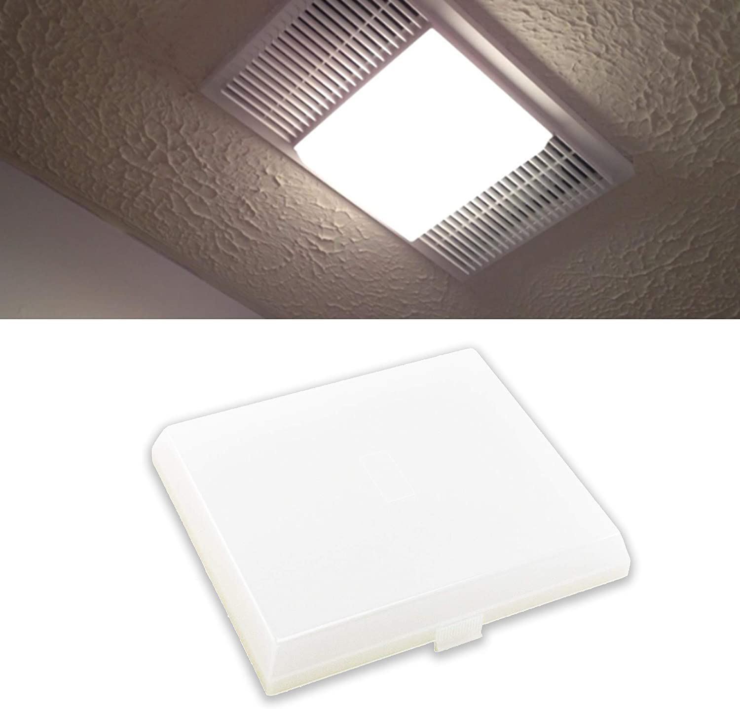2-Pack S97011813 8'' x 7'' Light Cover for Nutone Broan Bathroom Vent Fan  Light | eBay