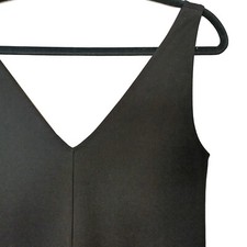 Everlane The Deep V-Neck A-Line Black Dress - Size 2