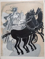 Georges Braque  - Lithograph printed by Mourlot Paris 1955