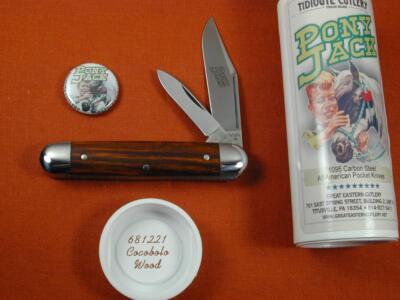 GREAT EASTERN GEC TIDIOUTE COCOBOLO WOOD PONY JACK POCKET KNIFE NIT 681221