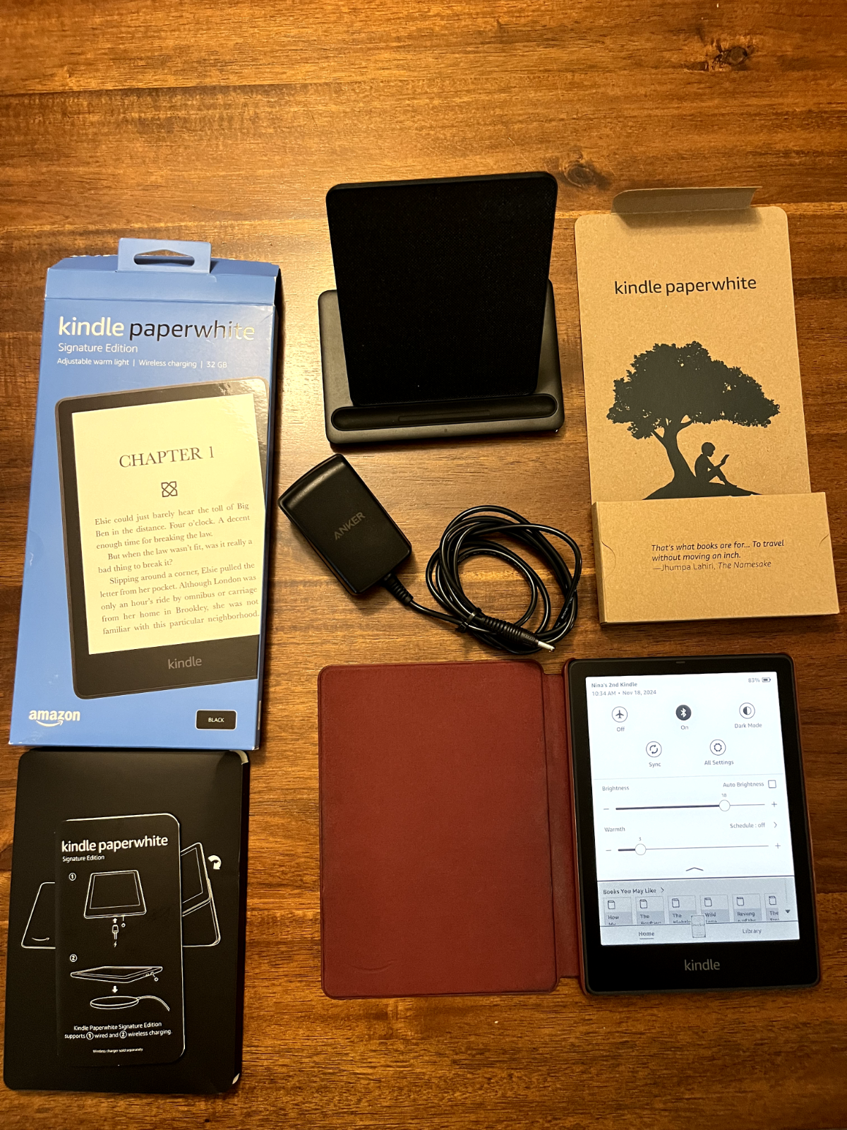 Kindle Paperwhite Signature Edition 32 GB Waterproof with Charging Stand Ad-Free-image