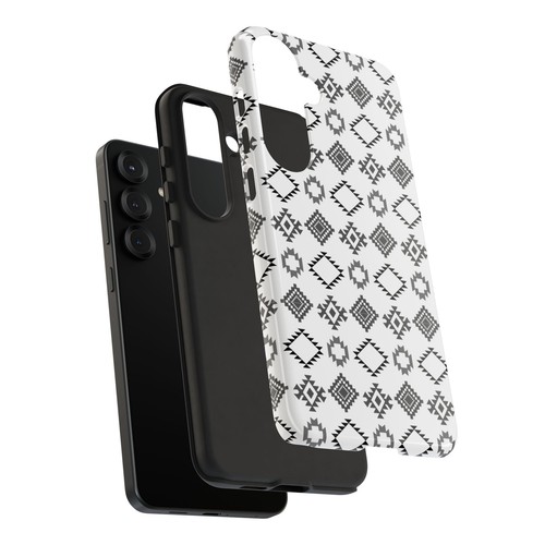 Black and White Southwestern Aztec Pattern Samsung Galaxy Tough Cases - 第 19/117 張圖片