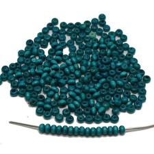 1000 Blue 4mm Round Wood Beads Wooden Mini Spacer Beads