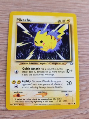 Pikachu 70 111 Neo Genesis Nicht Holo Pokemon Karte Ebay