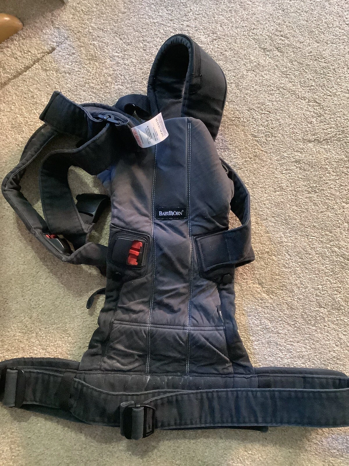 Baby Bjorn WE Baby Carrier Black Cotton Great Condition 092044