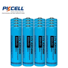 16Pcs ICR 14500 3.7V 800mAh Rechargeable AA Li-ion Batteries